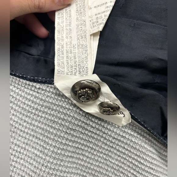 ZARA STRAIGHT CUT HERRINGBONE BLAZER GRAY Women’s size M medium NWOT - Picture 7 of 8